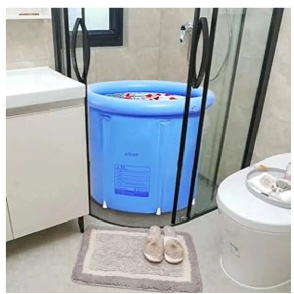 Inflatable Bathtub Bath Tub foldable bathtub plastic Bath T… - Picture 9 of 12